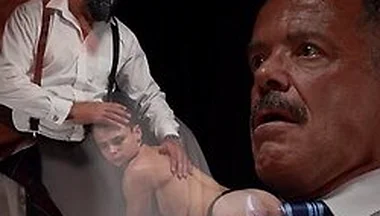 Master Scott And Master Aries Spit Roast Boy James Blond