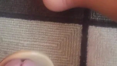Jacking off with Heels and Nylons and Cumming on Heel