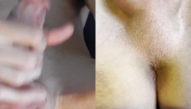 My Orgasm From Two Different Views - Cumshot and Anal Contractions
