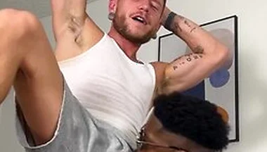 Sweaty Jock Colt Spence Destroys Toy With Huge Dick And Busts Giant Load