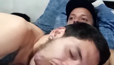 Deepthroating Huge Latino Cock