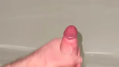 Hot German Guy After the Gym - Look How Hard I Am, Massive Load in the Bathtub