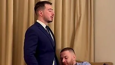 Caught My Boss Jerking Off In The Office So I Fucked Him On His Desk