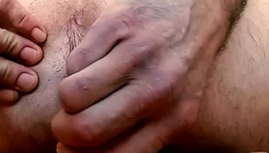 Naked, I Play with My Feet and Ass