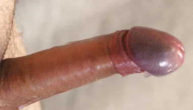 Man Worships His Hard Cock, Jerks off, and Cums