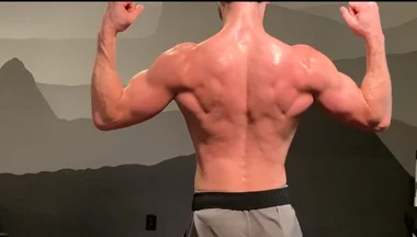 Post Workout Flex, Strip, and Show-off