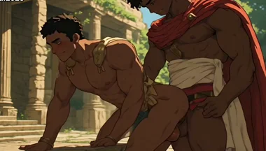 Ebony Compilation of Roman Soldier and Gladiator Cartoon Hentai Animation