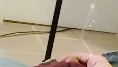 One Camera Angle of Me Pissing All Over Myself Then Jerking off.
