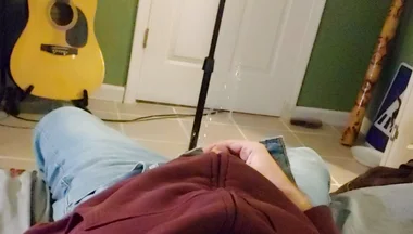 One Camera Angle of Me Pissing All Over Myself Then Jerking off