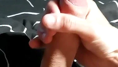 Passionate Muscular Guy Enjoying His Big Cock