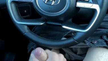 Front Seat, Uncut Cock, Finish in the Car