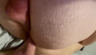 Boyfriend Fucks Me and Shoots His Load on My Used Hole