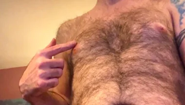 Handsome Bator Bates to His Music on His Cock Dick Dong Penis Time with Hard Erect Hairy Cock