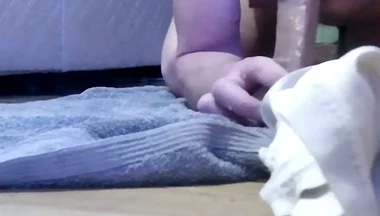 Sucking a Dildo Until It Squirts