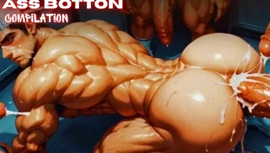 Hentai Fucking the Rookie's Botton Big Ass for the Whole Rugby Team Compilation