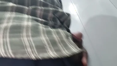 Tamil at Lift Flash the Dick