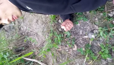 Cock Exposed Through the Pants Fly This Cute Gay Boy Humping Precuming Cumming Cleaning Sperm on His Dick Outdoors Is Jon Arteen