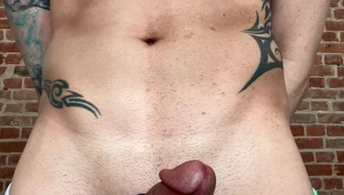 Jock Rubs His Cock in Wrestling Singlet and Cums Hands Free
