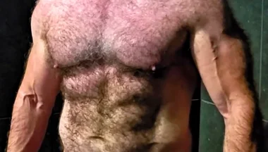 Hairy Dilf Showing Physique