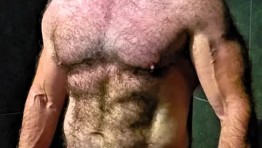 Hairy Dilf Showing Physique