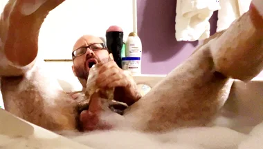 Rub a Dub Dub a Handsome Hairy Horny Stepdaddy in the Tub