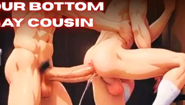He Fucked His Stepbrother's Gay Ass at His Parents' House. Anime Hentai Yaoi Compilation