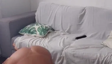 Ladysilva Taking off Her Panties to Show off Her Big Tanned Ass with a Mark