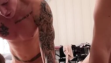 Stepdaddy And His Stepson Fucked Two Twinks Hard And Filled Them With Cum