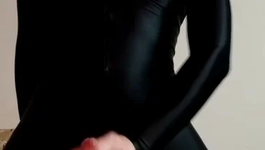 Needy Black Suit Pup Strokes and Cums. Full on My Fancentro