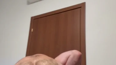 Massive Daddy Has His Feet, Chest and Ass Worshipped, Before Jerking off and Cumming.