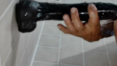 10-7-26 the Shower the Toys Cobra with His Fingers in His Azz Wowzers