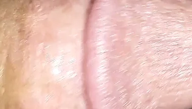 Anal Sex Toy Inside My Ass Ring Cock and Eggs Handjob in Close-up