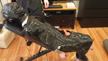 Immobilized Alex Got Milked on a Spanking Bench