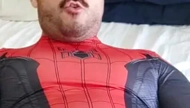 Do you want to see how Spider-Man gives cum?