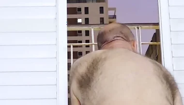 Making Myself Horny in Front of the Street, and Draining My Sperm Factory