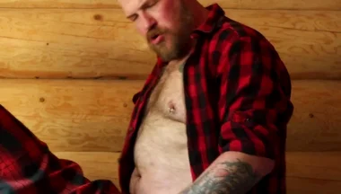 Aussie Stepdad Bear Fucks Ginger Cub in the Cabin