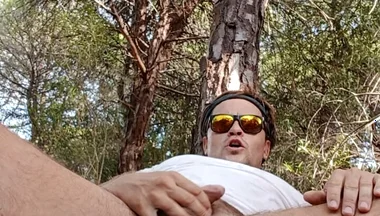 Naked in Park, Plug in Ass, Cum Part 2