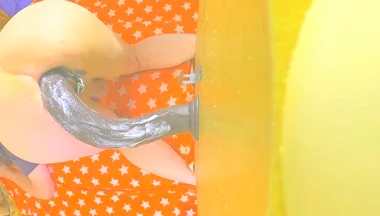 Thicc Femboy Gets a Huge BBC Dildo up His Ass