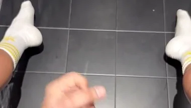 Masturbating in the Bathroom of the Hotel