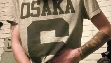 Big Hard Dick Wanking and Smoking