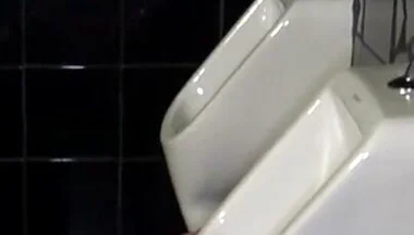 Slut Fucked Raw in Public Toiles by Arab