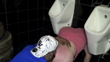 Slut Fucked Raw in Public Toilets by Arab