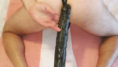 My Insatiable and Hungry Ass Swallows Huge Dildo 13,7