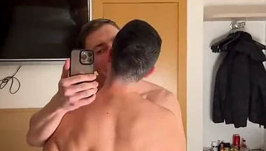 Frotting and Double Cumshots with Muscle Bro