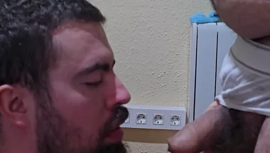 Hairy Fat Fucks My Mouth and Cums in My Face