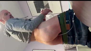 Dropping Guy’s Jeans and Inserting Anal Probe for Ozone in the Ass