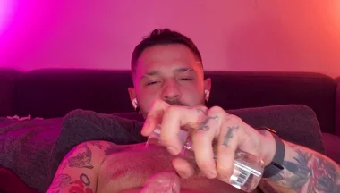Jerking off My Big Fat Cock While Sniffing My Sweaty Underwear