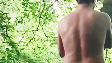 Naked Walking, Then Wank & Cum