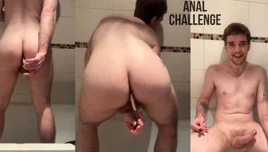 Fucking My Big Ass with a Toothbrush - 3/30 Days Anal Challenge