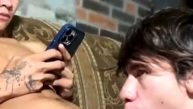 My Friend Let Me Suck His Cock While Checking His Phone